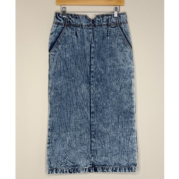 bonjour Dresses & Skirts - Bonjour Vintage Blue Stonewashed Denim Maxi Skirt Sz 10